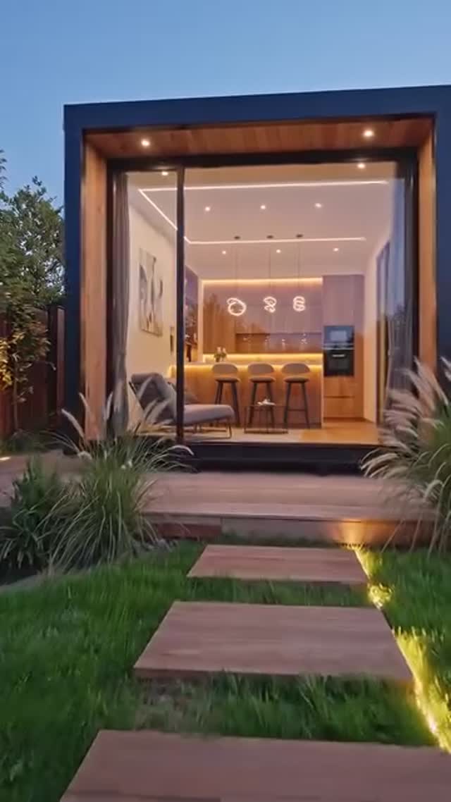 Vista de referência da casa container mostrada no vídeo